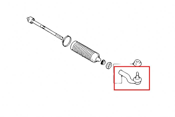 Hardrace Roll Centre Tie Rod End  - Ford Focus Mk3 & Mk2