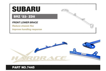 Hardrace Front Lower Brace - Toyota GR86 & GT86