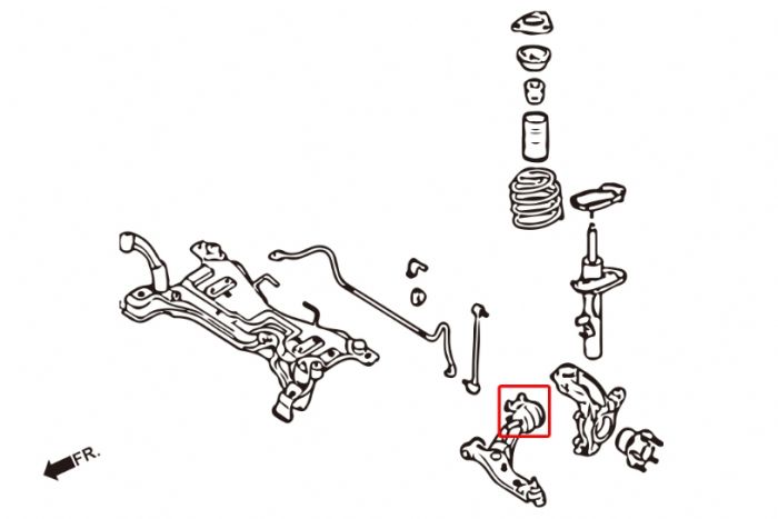Buje de brazo inferior delantero Hardrace - Ford Focus Mk3 ST/RS 