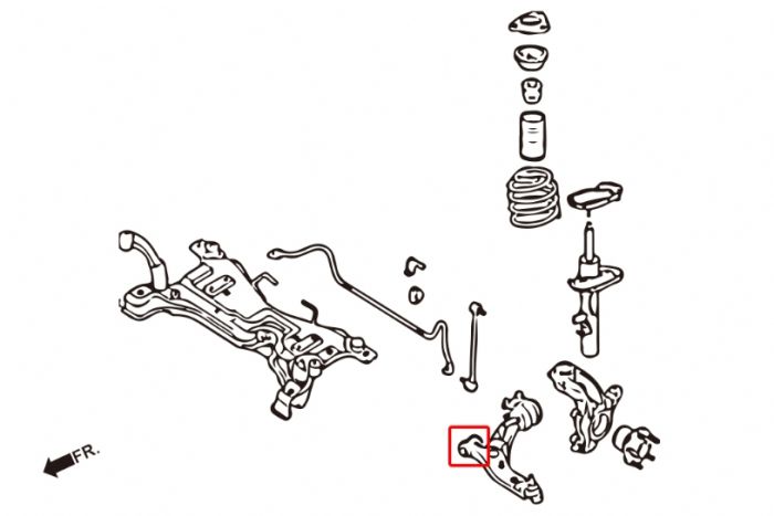 Buje de brazo inferior delantero Hardrace - Ford Focus Mk3 ST/RS 