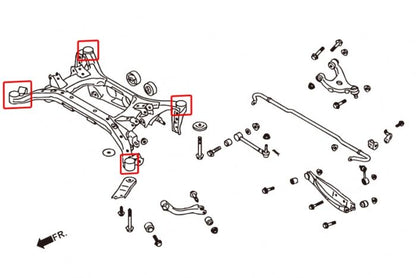 Hardrace Rear Subframe Bush - Toyota GR86 & GT86