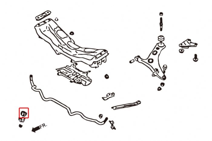 Hardrace Front Anti-Roll Bar Bush (Reinforced) - Toyota GR86 & GT86