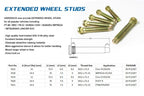 Hardrace Extended Wheel Studs - Toyota GR86 & GT86