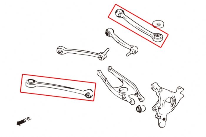 Hardrace Rear Lower Arm - Front (Adjustable) - BMW F87 M2, F80 M3, & F82 M4