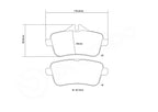 Brembo Sport HP2 Rear Brake Pads - 07.B315.72 - Mercedes A45 W176/CLA45 C117