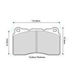 Plaquettes de frein avant hautes performances PBS ProTrack pour Audi TTRS 8J 8017PT