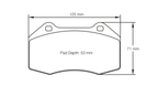 Pagid Racing RSL29 Front Brake Pads - Renault Clio RS Mk3 197/200