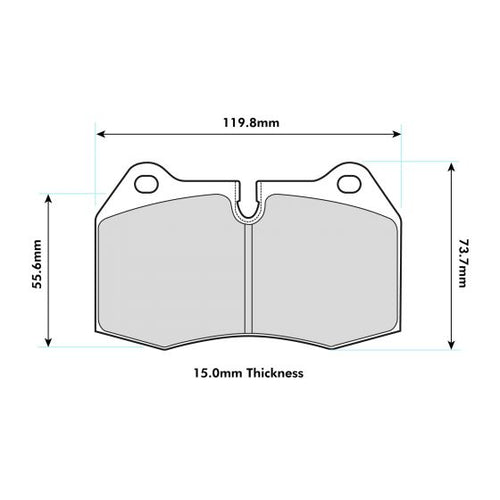 Plaquettes de frein avant PBS ProRace pour MINI Cooper S R56 (Brembo) 8071PR