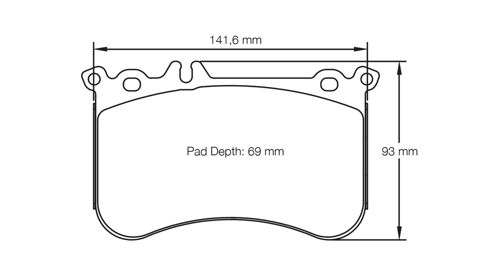 Plaquettes de frein avant Pagid Racing RSL29 – Mercedes A45 W176 et CLA45 C117