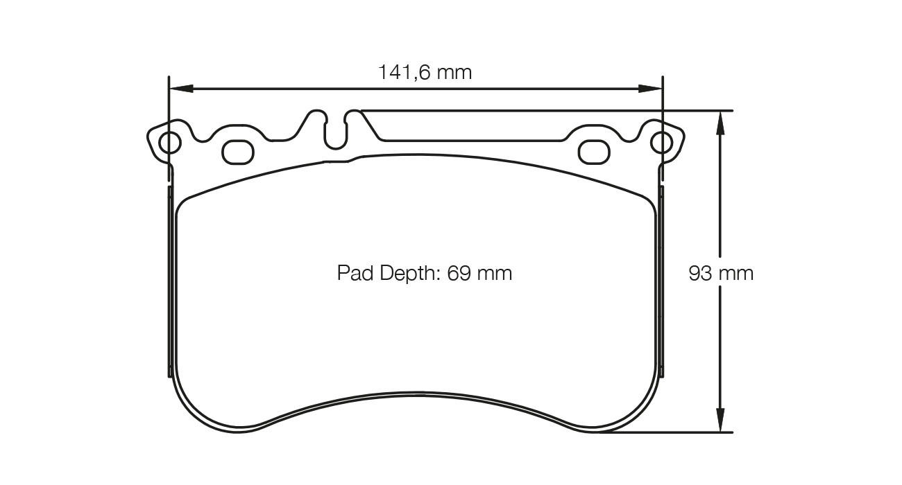 Pagid Racing RSL29 Front Brake Pads - Mercedes A45 W176 and CLA45 C117