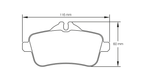 Pagid Racing RSL29 Rear Brake Pads - Mercedes A45 W176 and CLA45 C117