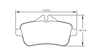 Pagid Racing RSL29 Rear Brake Pads - Mercedes A45 W176 and CLA45 C117