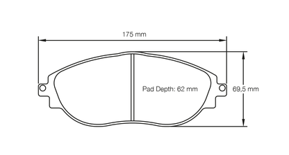 Pagid Racing RSL29 Front Brake Pads - VW Golf GTI Mk7