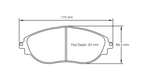 Pagid Racing RSL29 Front Brake Pads - VW Golf R Mk7