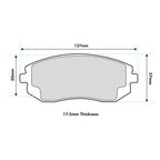Plaquettes de frein avant hautes performances PBS ProTrack pour Toyota GT86 8222PT
