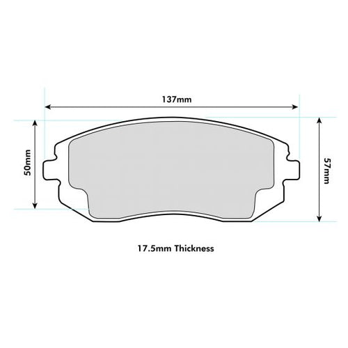 PBS ProTrack Toyota GT86 Front Performance Brake Pads 8222PT