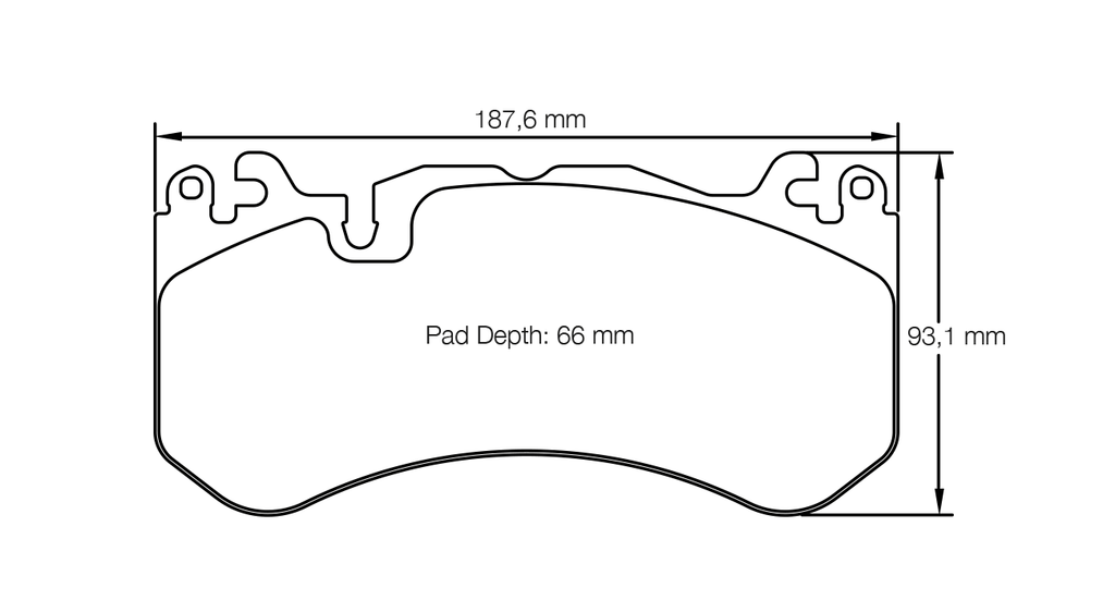 Pagid Racing RSL29 Front Brake Pads - Mercedes C63 W205 (390mm Discs)