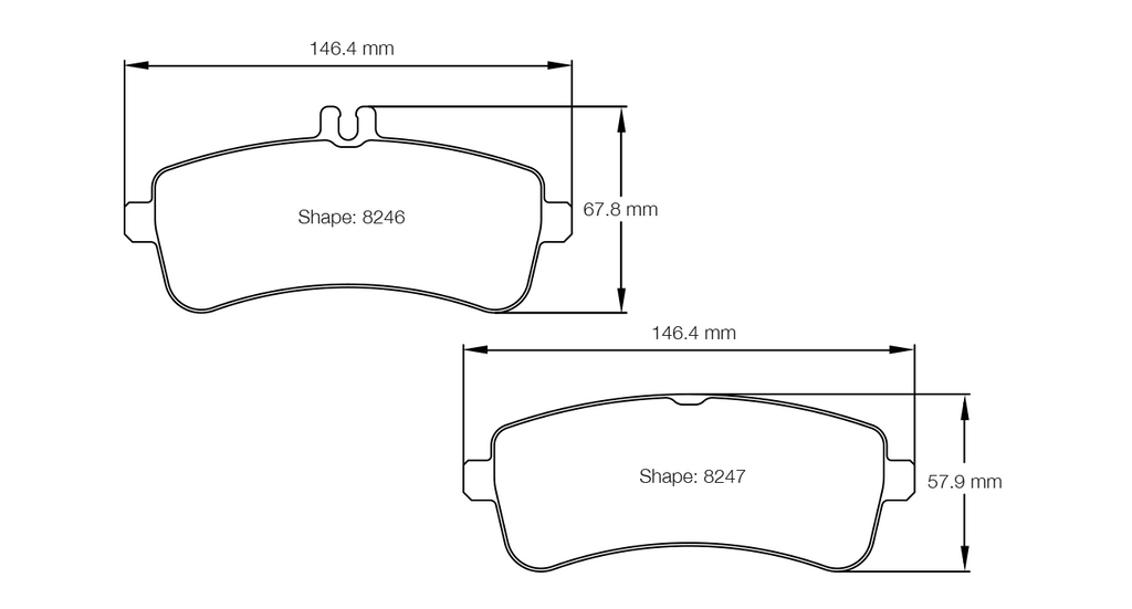 Pagid Racing RSL29 Rear Brake Pads - Mercedes C63 W205