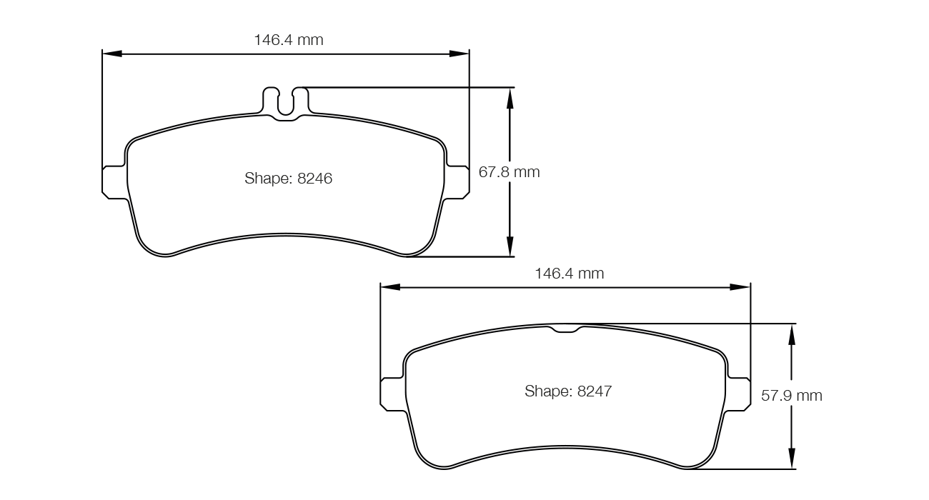 Pagid Racing RSL29 Rear Brake Pads - Mercedes C63 W205