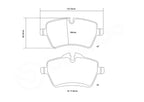 Brembo Sport HP2 Front Brake Pads - 07.B314.47/07.B314.74/07.B314.02 - MINI Cooper S R56