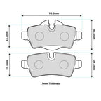 Plaquettes de frein arrière hautes performances PBS ProTrack pour MINI Cooper S R56 8472PT