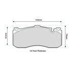 Plaquettes de frein avant hautes performances PBS ProRace pour MINI Cooper S R56 JCW GP 8594PR