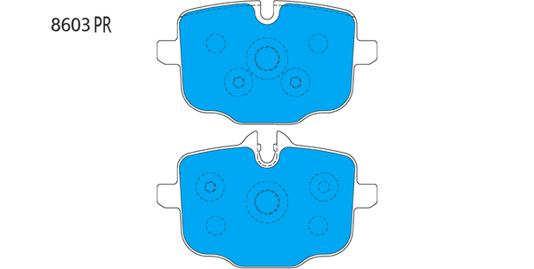 PBS ProRace BMW G87 M2 Rear Performance Brake Pads 8603PR