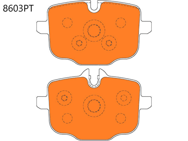 PBS ProTrack BMW G80 M3/G82 M4 Rear Performance Brake Pads 8603PT