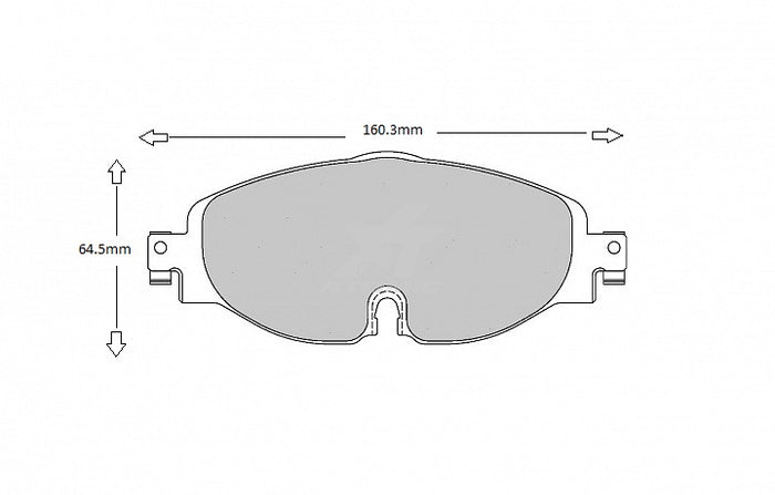 PBS ProTrack VW Golf GTI (312mm Discs) Front Performance Brake Pads 8638PT