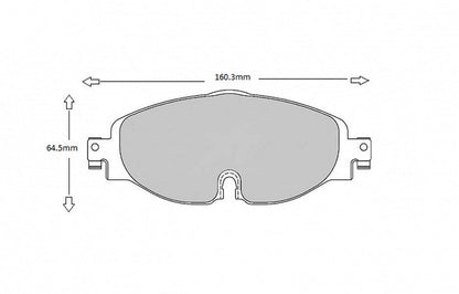 PBS ProTrack VW Golf GTI (312mm Discs) Front Performance Brake Pads 8638PT