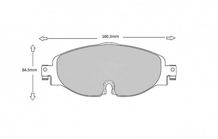 PBS ProTrack VW Up! GTI Front Performance Brake Pads 8638PT