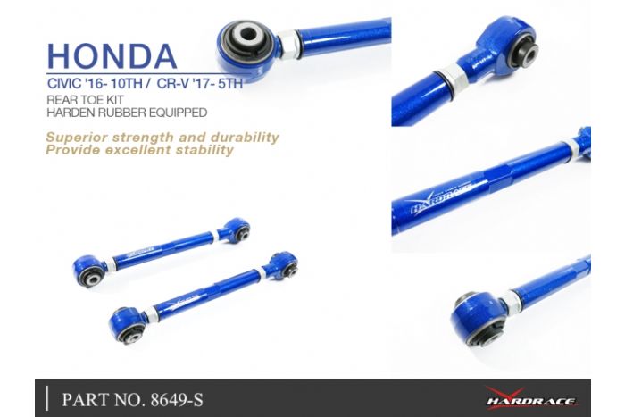 Hardrace Rear Toe Control Arm (Adjustable) - Honda Civic FK8 Type R