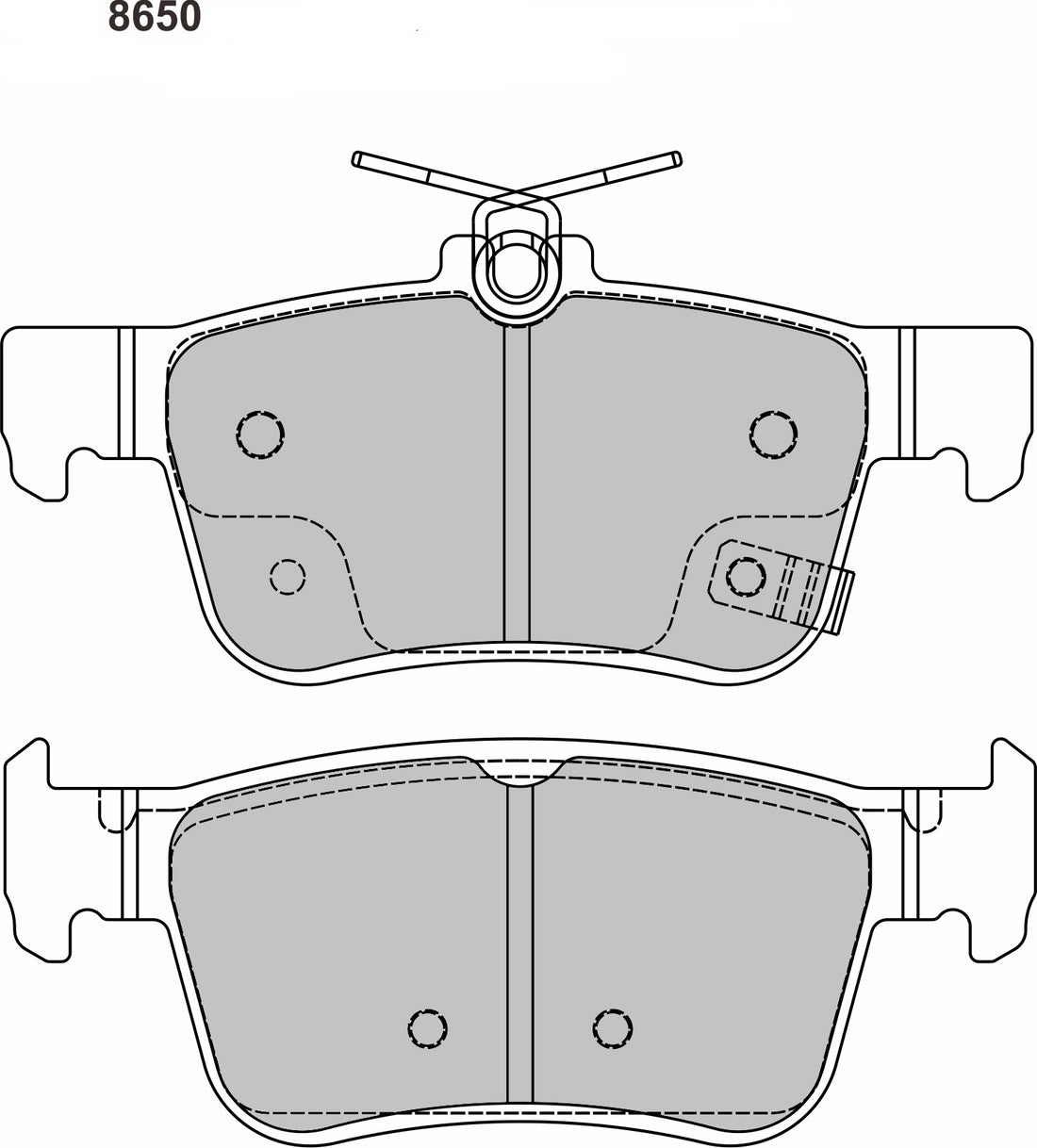 PBS ProRace Honda Civic FK8 Rear Performance Brake Pads 8650PR