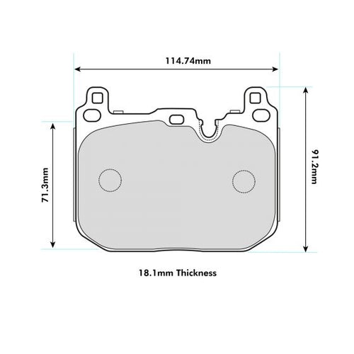 PBS ProTrack BMW M Performance Front Performance Brake Pads 8685PT