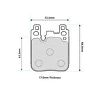 Pastillas de freno traseras PBS ProComp BMW M Performance 8686PCS1