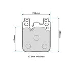 Plaquettes de frein arrière PBS ProRace BMW M Performance 8686PR