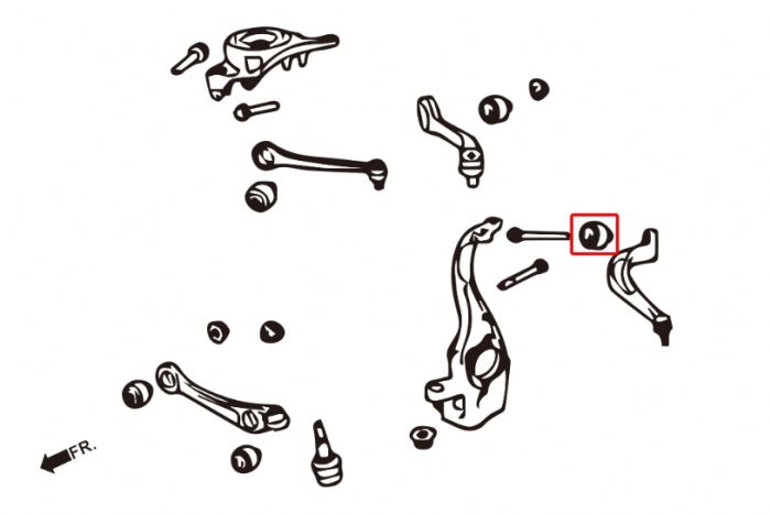 Hardrace Front Lower - Rear Arm Bush - Audi RS4/RS5 & Audi S5 B8