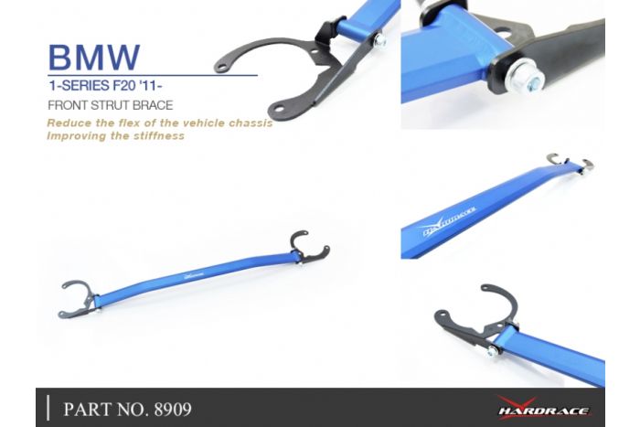 Hardrace Front Strut Brace - BMW M135i M140i F20/F21 - 3 Bolt Top Mount