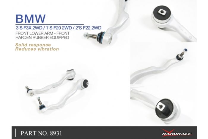 Bras inférieur avant Hardrace - BMW M135i, M140i, M235i, M240i F2x RWD uniquement