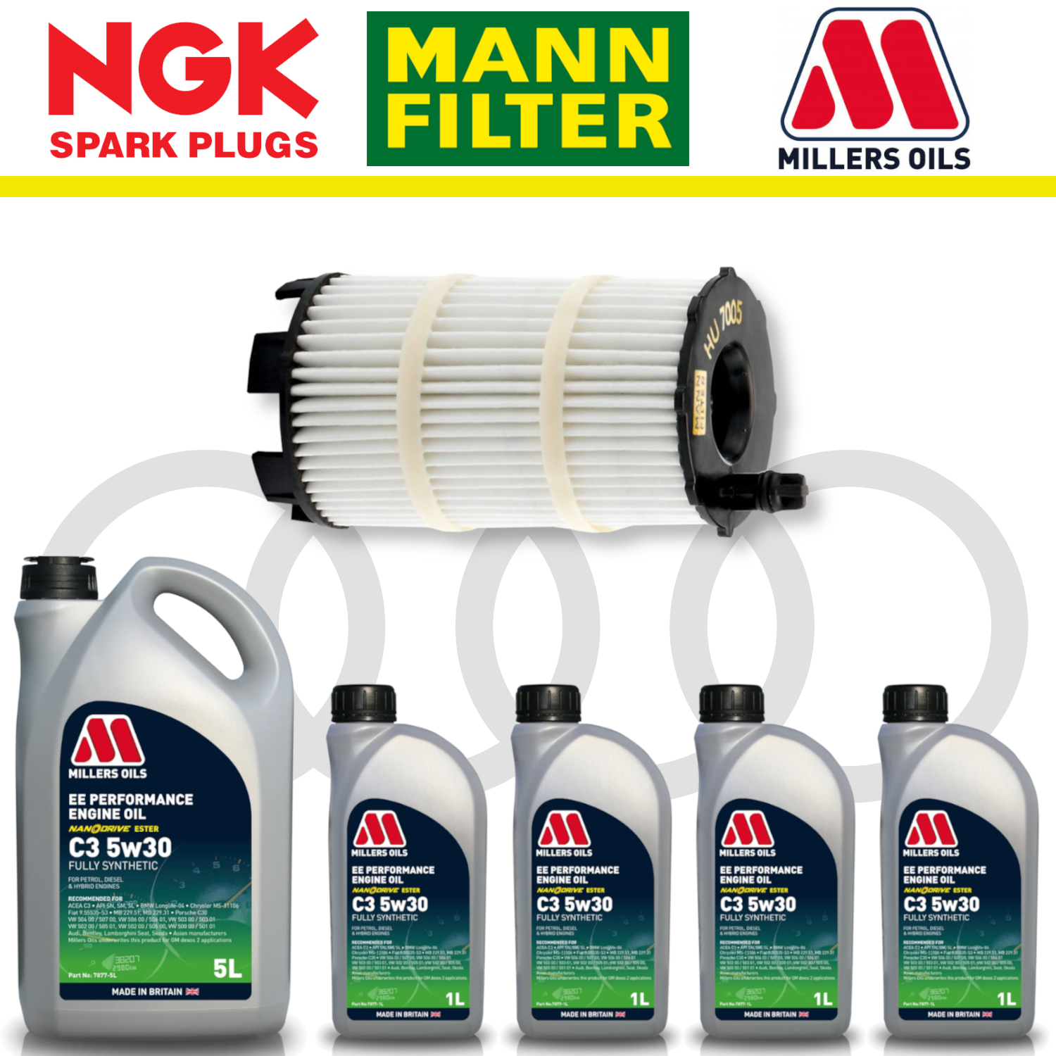 Audi R8 V10 Gen 1 Home Service Pack - Millers Oil Premium