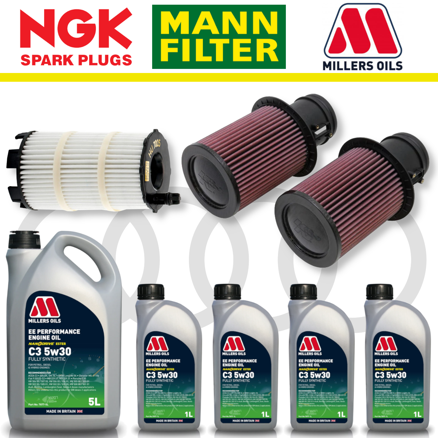 Audi R8 V10 Gen 1 Home Service Pack - Millers Oil Premium