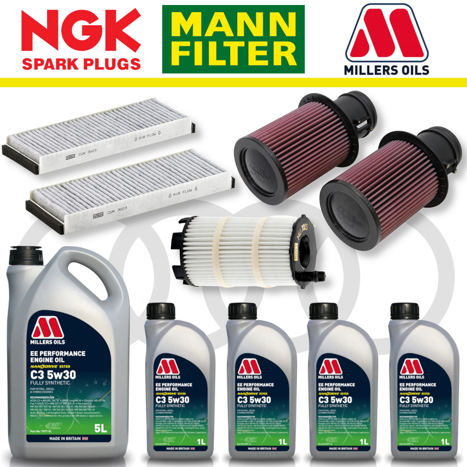 Audi R8 V10 Gen 1 Home Service Pack - Millers Oil Premium