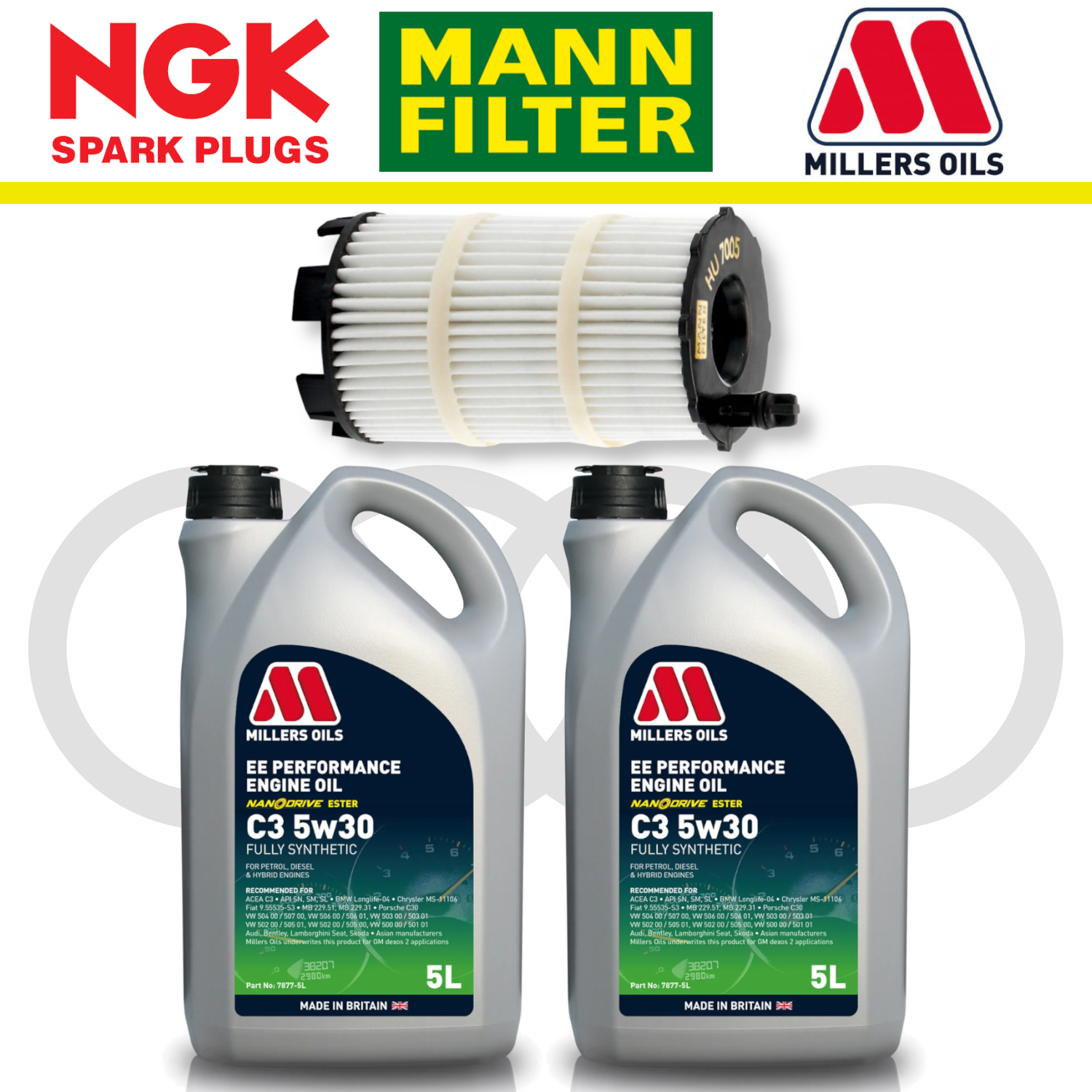 Audi R8 V8 Gen 1 Home Service Pack - Millers Oil Premium