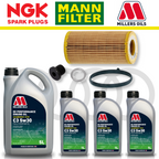 Audi RS3 8V TTRS 8S EA855 EVO DAZA/DNWA Home Service Pack - Millers Oil Premium