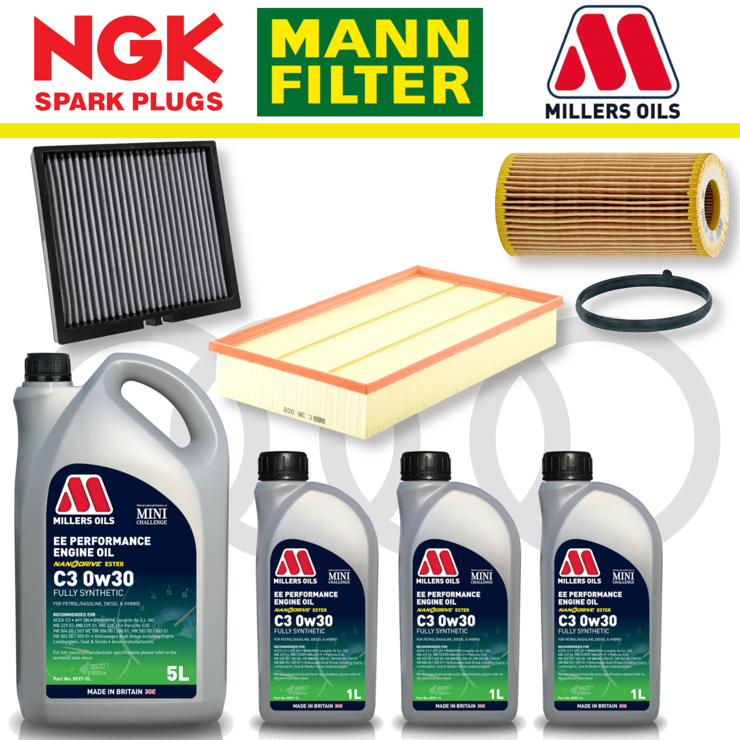 Audi RS3 8Y RSQ3 F3 EA855 EVO Home Service Pack - Millers Oil Premium