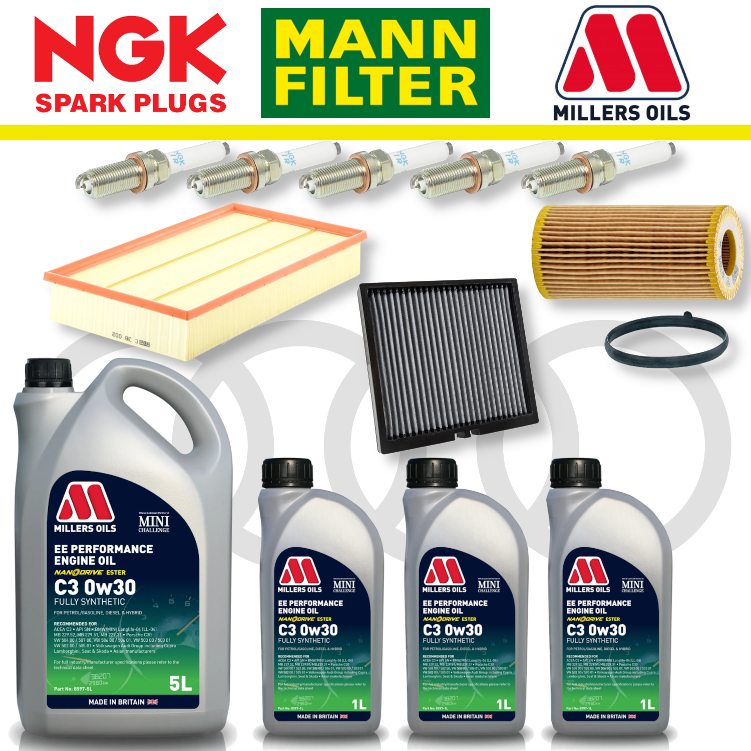 Audi RS3 8Y RSQ3 F3 EA855 EVO Home Service Pack - Millers Oil Premium