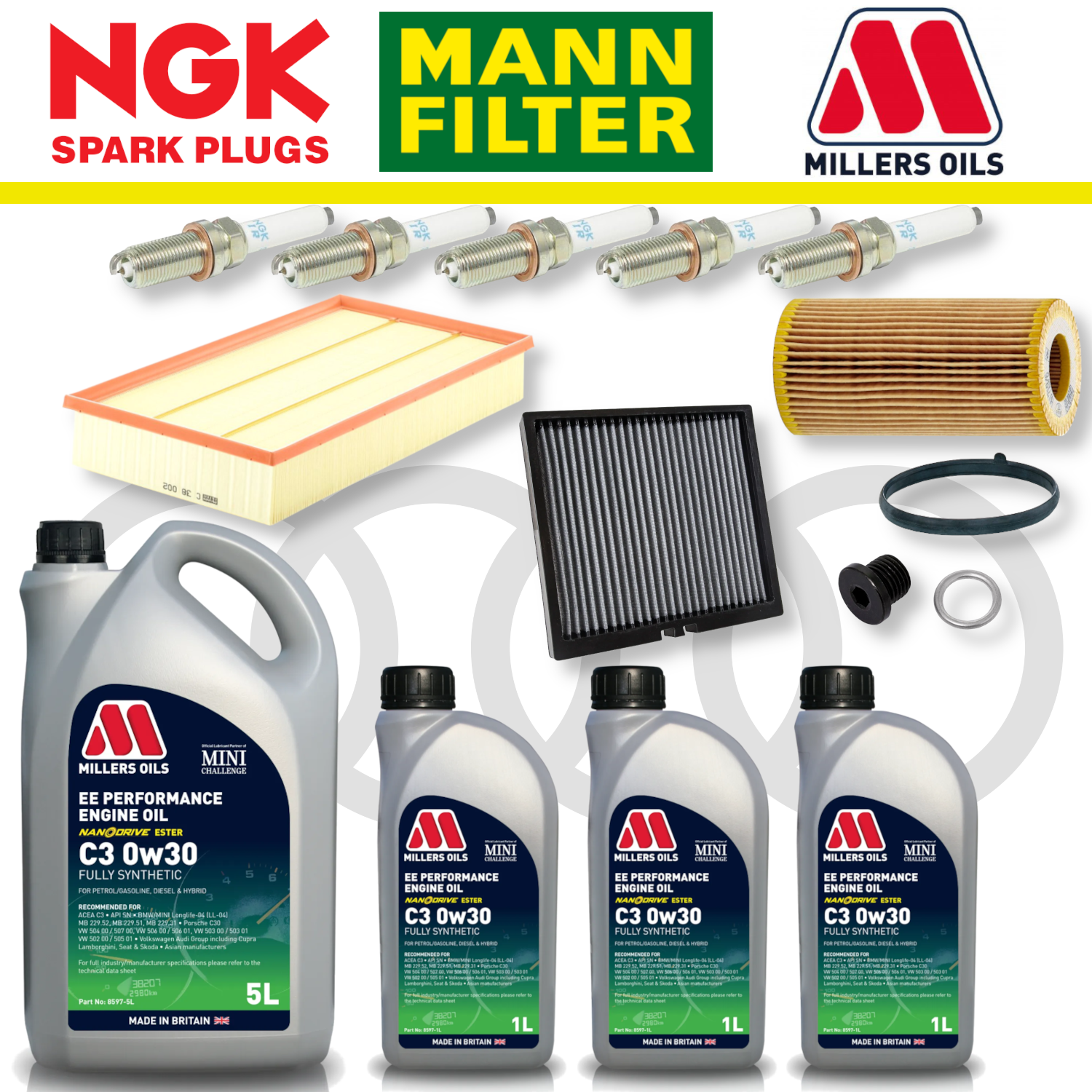 Audi RS3 8Y RSQ3 F3 EA855 EVO Home Service Pack - Millers Oil Premium