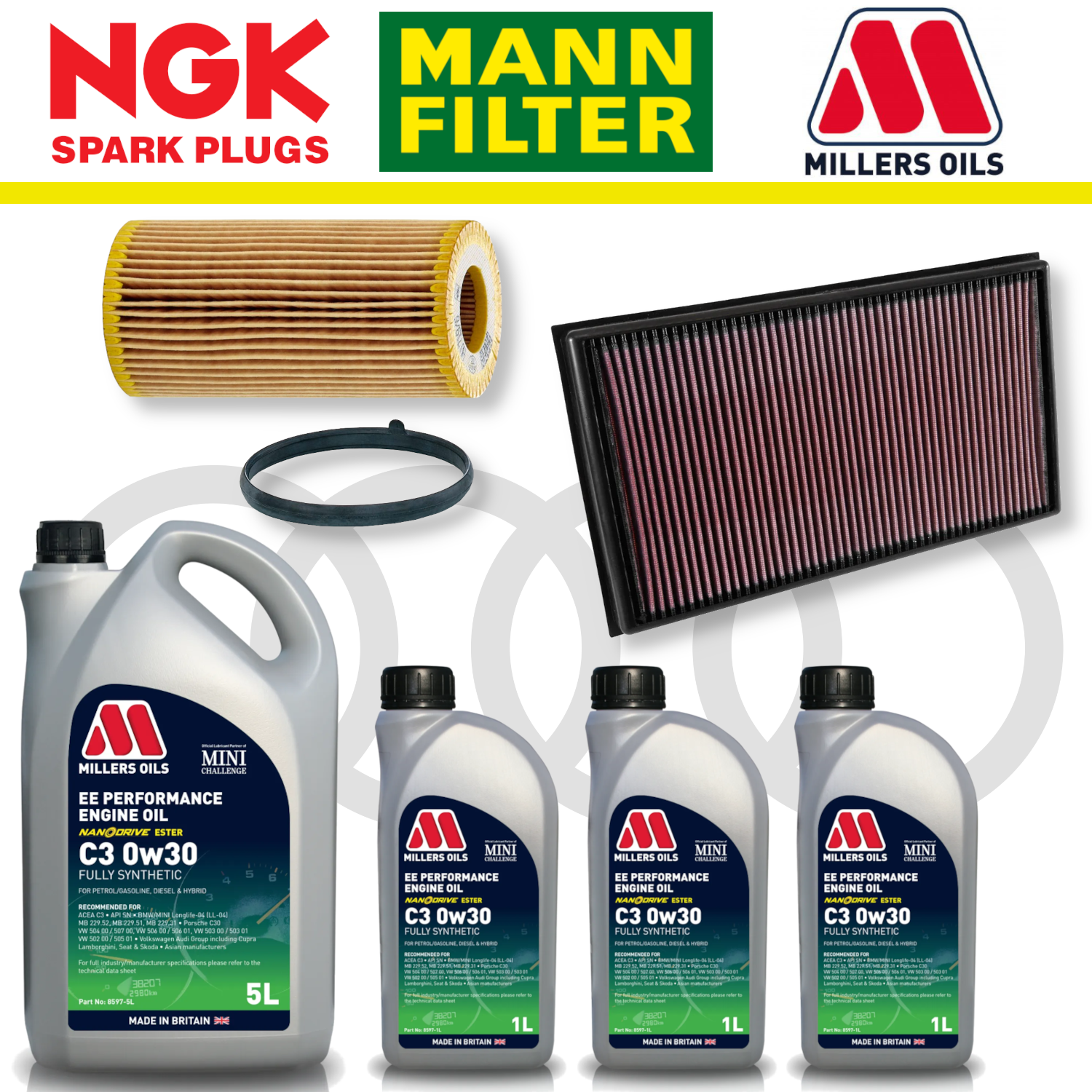 Audi RS3 8Y RSQ3 F3 EA855 EVO Home Service Pack - Millers Oil Premium