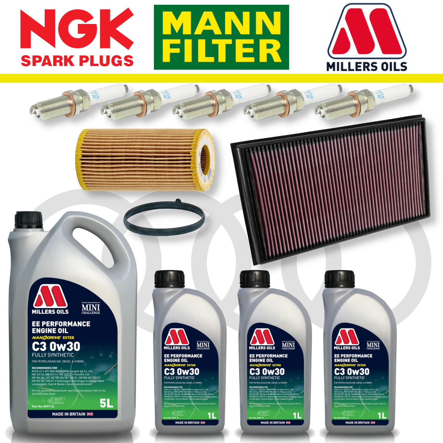 Audi RS3 8Y RSQ3 F3 EA855 EVO Home Service Pack - Millers Oil Premium