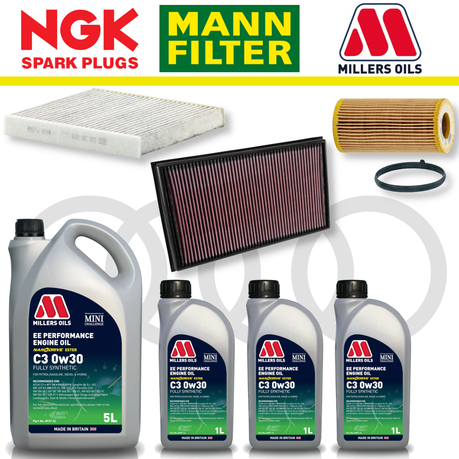 Audi RS3 8Y RSQ3 F3 EA855 EVO Home Service Pack - Millers Oil Premium